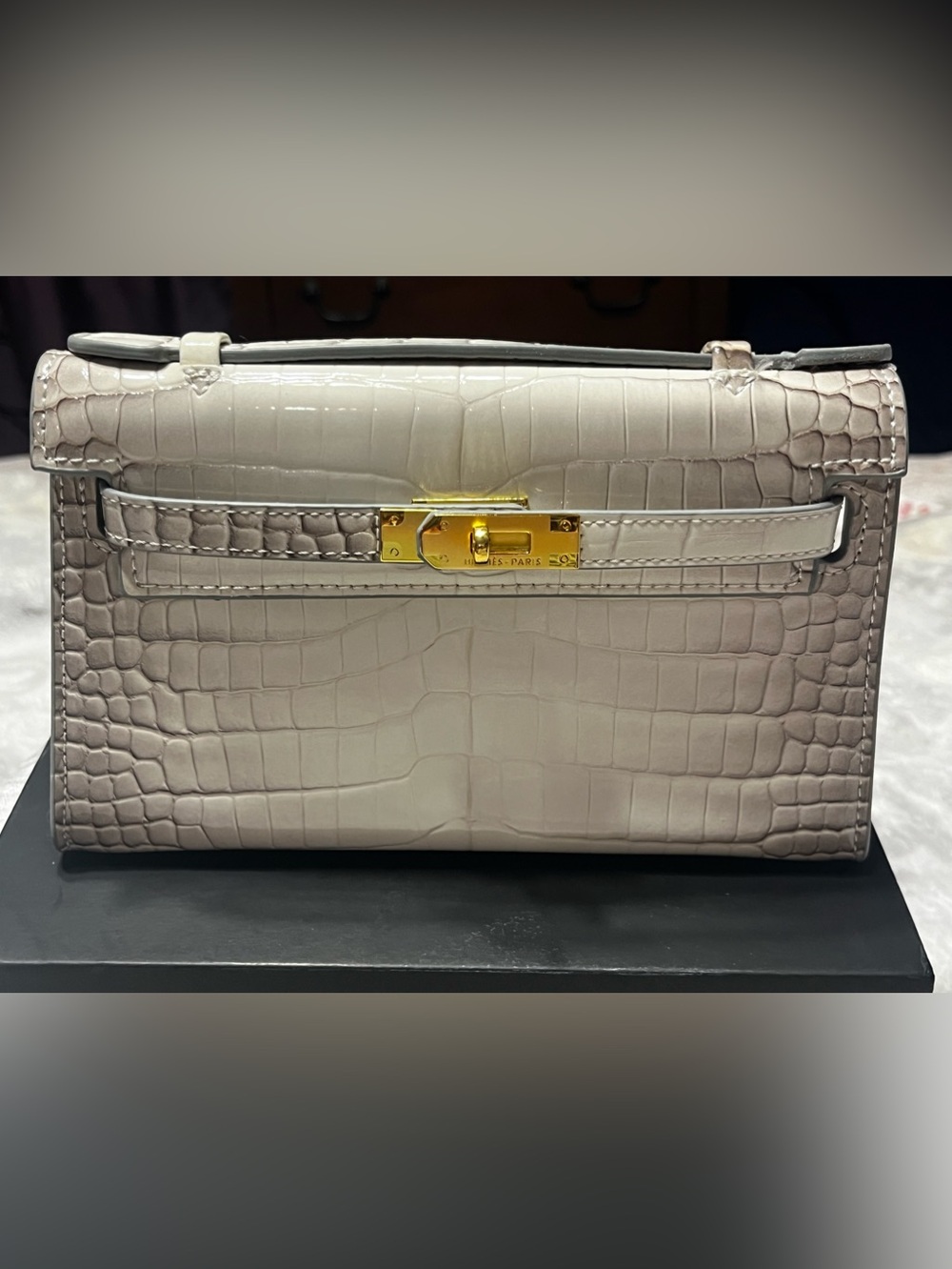 🤍 Hermes. Mini Kelly. 20 Sellier. Bag Tote Purse Gold Tone Hardware